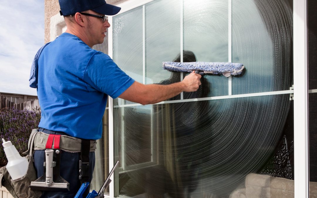 Professional window cleaning team